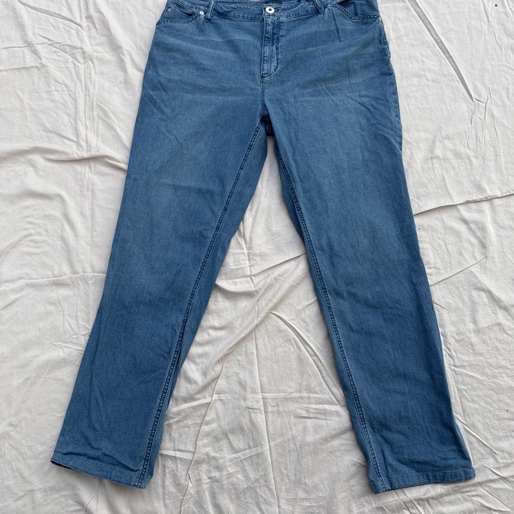 J Jill Womens 14‎ Regular Tried & True Fit Straight Leg Denim High Rise Jeans